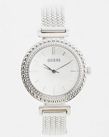 Guess Quartz Silver Dial Silver Mesh Bracelet Watch For Women - W1152L1 Buy Now By Guess
