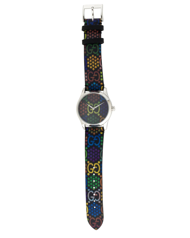 Gucci G Timeless Quartz Black Dial Black Leather Strap Watch For Women - YA1264146 Buy Now By Gucci