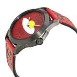 Gucci G Timeless Ghost Red Dial Red Leather Strap Watch For Men - YA1264023 Buy Now By Gucci