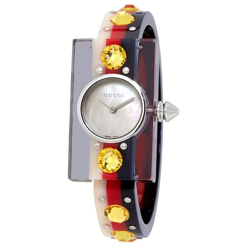 Gucci Web Pink Mother of Pearl Dial Watch For Women - YA143524 Buy Now By Gucci