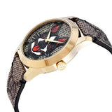 Gucci G Timeless Brown Dial Brown Leather Strap Watch For Women - YA1264056 Buy Now By Gucci
