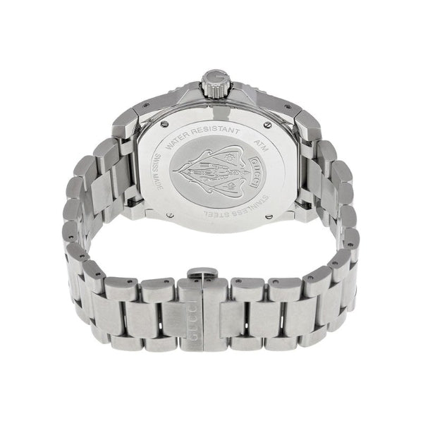 Shop Gucci Dive Analog Blue Dial Silver Steel Strap Watch For Men - YA136203 in USA