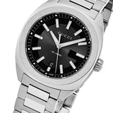 Gucci GG2570 Quartz Black Dial Silver Steel Strap Watch For Men - YA142401 Buy Now By Gucci