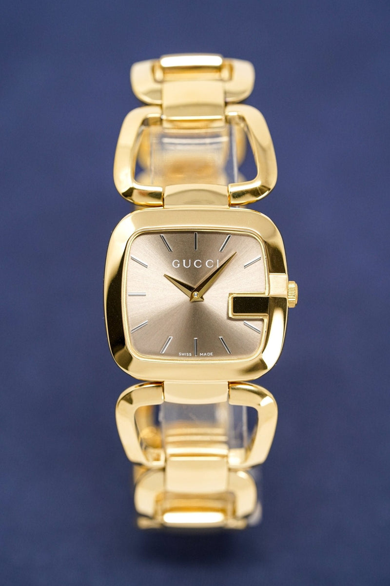 Gucci G Gucci Sunbrushed Brown Dial Rose Gold Steel Strap Watch For Women - YA125511 Buy Now By Gucci
