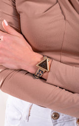 Guess Fame Quartz Animal Print Dial Multicolor Leather Strap Watch For Women - GW0504L3 Buy Now By Guess