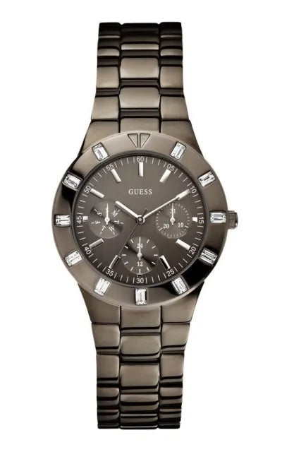 Guess XS Multifunction Quartz Brown Dial Brown Steel Strap Watch For Women - W0027L1 Buy Now By Guess