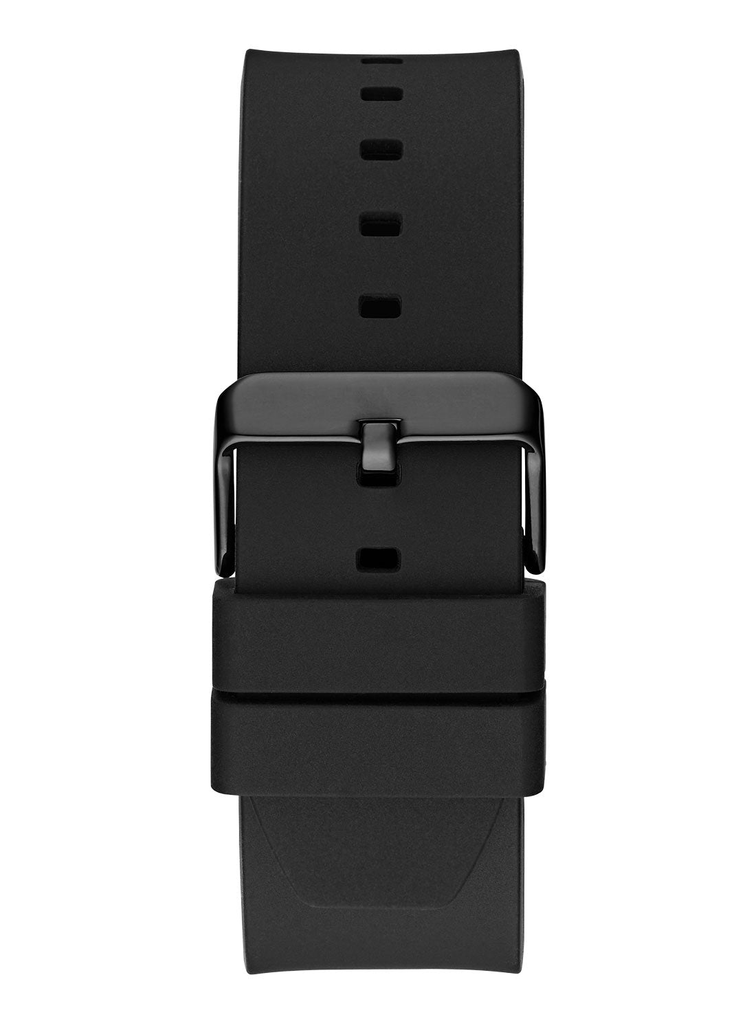 Guess Legend Analog Black Dial Black Rubber Strap Watch For Men - GW0648G1