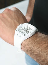 Guess Phoenix Multifunction White Dial White Rubber Strap Watch for Men - GW0203G2 Buy Now By Guess