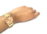 Guess Glisten Multifunction Quartz Rose Gold Dial Rose Gold Steel Strap Watch For Women - W16017L1 Buy Now By Guess