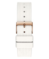 Guess Athena White Dial White Rubber Strap Watch For Women - GW0030L3 Buy Now By Guess