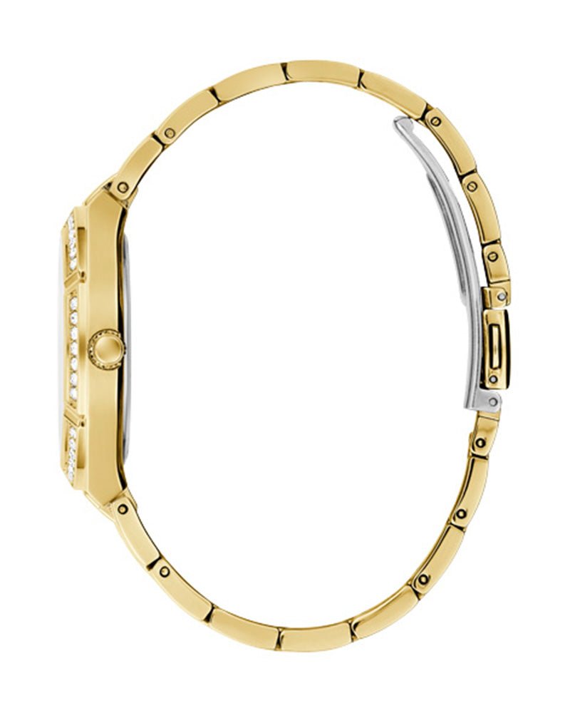 Hugo Boss Premiere White Dial Gold Steel Strap Watch for Women - 1502445 Buy Now By Hugo Boss