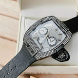 Guess Phoenix Multifunction Silver Dial Black Silicone Strap Watch For Men - GW0048G1 Buy Now By Guess