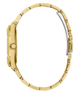 Shop Guess Crystalline Diamonds Gold Dial Gold Steel Strap Watch for Women - GW0114L2 in USA