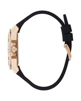 Shop Guess Venus Diamonds Black Dial Black Rubber Strap Watch for Women - GW0118L2 in USA