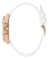 Shop Guess Venus Diamonds White Dial White Rubber Strap Watch for Women - GW0118L4 in USA