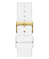 Shop Guess Venus Diamonds White Dial White Rubber Strap Watch for Women - GW0118L5 in USA