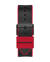 Guess Phoenix Multifunction Black Dial Black & Red Rubber Strap Watch for Men - GW0202G7 Buy Now By Guess