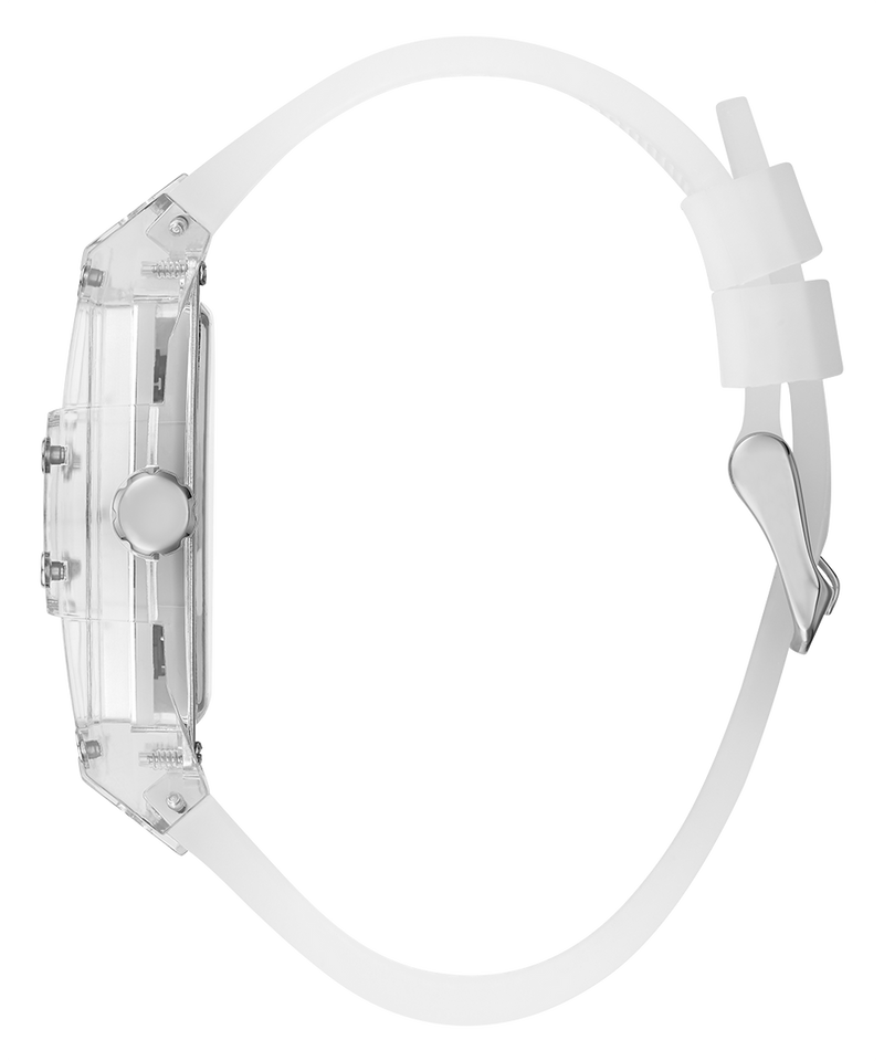 Guess Phoenix Multi Function Silver Dial White Rubber Strap Watch for Men - GW0203G1 Buy Now By Guess