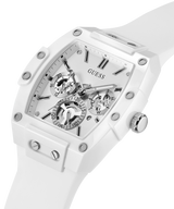 Guess Phoenix Multifunction White Dial White Rubber Strap Watch for Men - GW0203G2 Buy Now By Guess