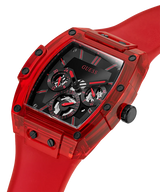 Guess Phoenix Multifunction Black Dial Red Rubber Strap Watch for Men - GW0203G5 Buy Now By Guess