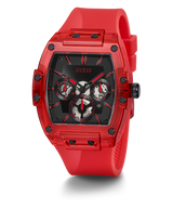 Guess Phoenix Multifunction Black Dial Red Rubber Strap Watch for Men - GW0203G5 Buy Now By Guess