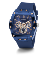 Guess Phoenix Multifunction Blue Dial Blue Rubber Strap Watch for Men - GW0203G7 Buy Now By Guess
