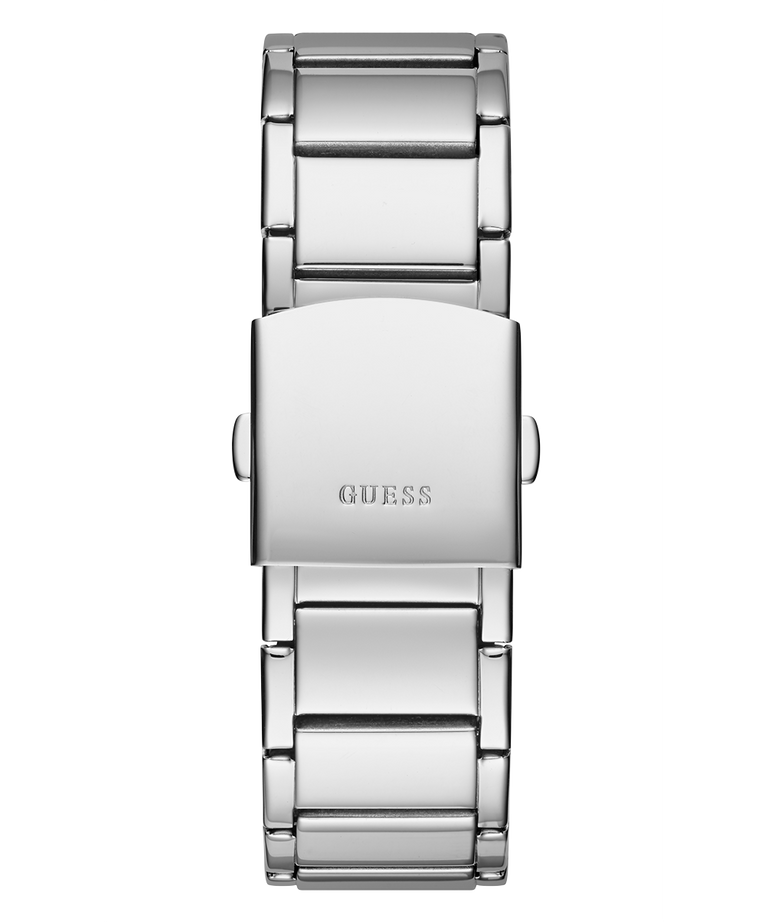 Guess Zeus Multifunction Diamonds Silver Dial Silver Steel Strap Watch for Men - GW0209G1 Buy Now By Guess