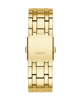 Shop Guess Continental Diamonds Gold Dial Gold Steel Strap Watch for Men - GW0261G2 in USA