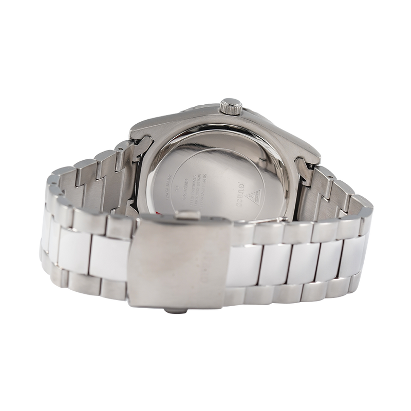 Guess Connoisseur Silver Dial Silver Steel Strap Watch for Men - GW0265G6 Buy Now By Guess