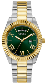 Guess Connoisseur Green Dial Two Tone Steel Strap Watch for Men - GW0265G8 Buy Now By Guess