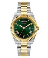 Guess Connoisseur Green Dial Two Tone Steel Strap Watch for Men - GW0265G8 Buy Now By Guess