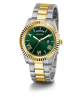 Guess Connoisseur Green Dial Two Tone Steel Strap Watch for Men - GW0265G8 Buy Now By Guess