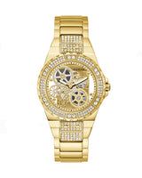 Guess Viva Diamonds Gold Dial Gold Steel Strap Watch for Women - W0111L2 Buy Now By Guess