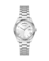 Guess Luna Silver Dial Silver Steel Strap Watch for Women - GW0308L1 Buy Now By Guess
