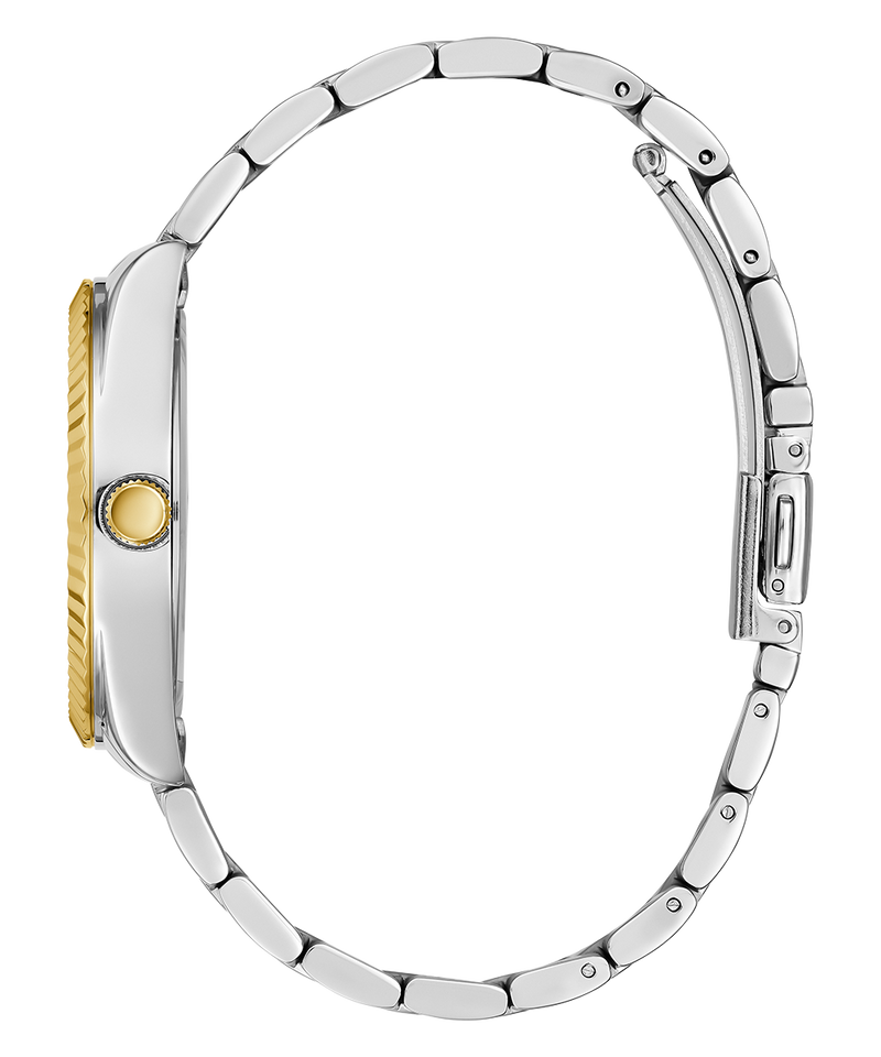 Guess Luna Quartz Green Dial Two Tone Steel Strap Watch For Women - GW0308L5 Buy Now By Guess