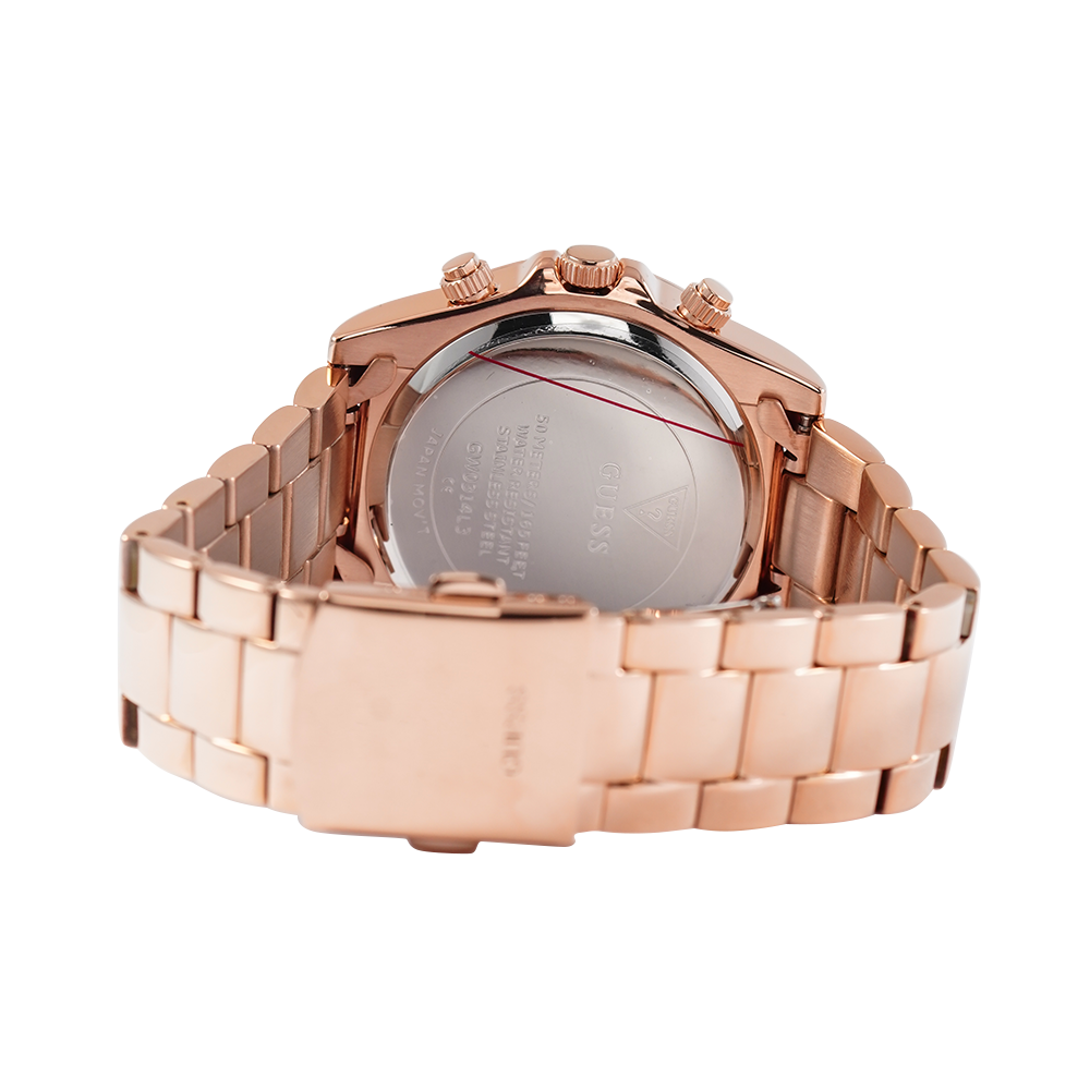 Guess Eclipse Rose Gold Dial Rose Gold Steel Strap Watch for Women - GW0314L3