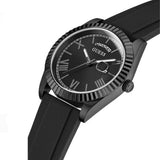 Guess Connoisseur Black Dial Black Leather Strap Watch For Men - GW0353G1 Buy Now By Guess