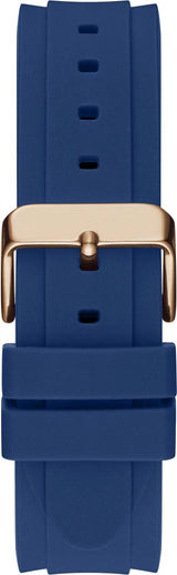 Guess Connoisseur Blue Dial Blue Silicone Strap Watch For Men - GW0335G2 Buy Now By Guess