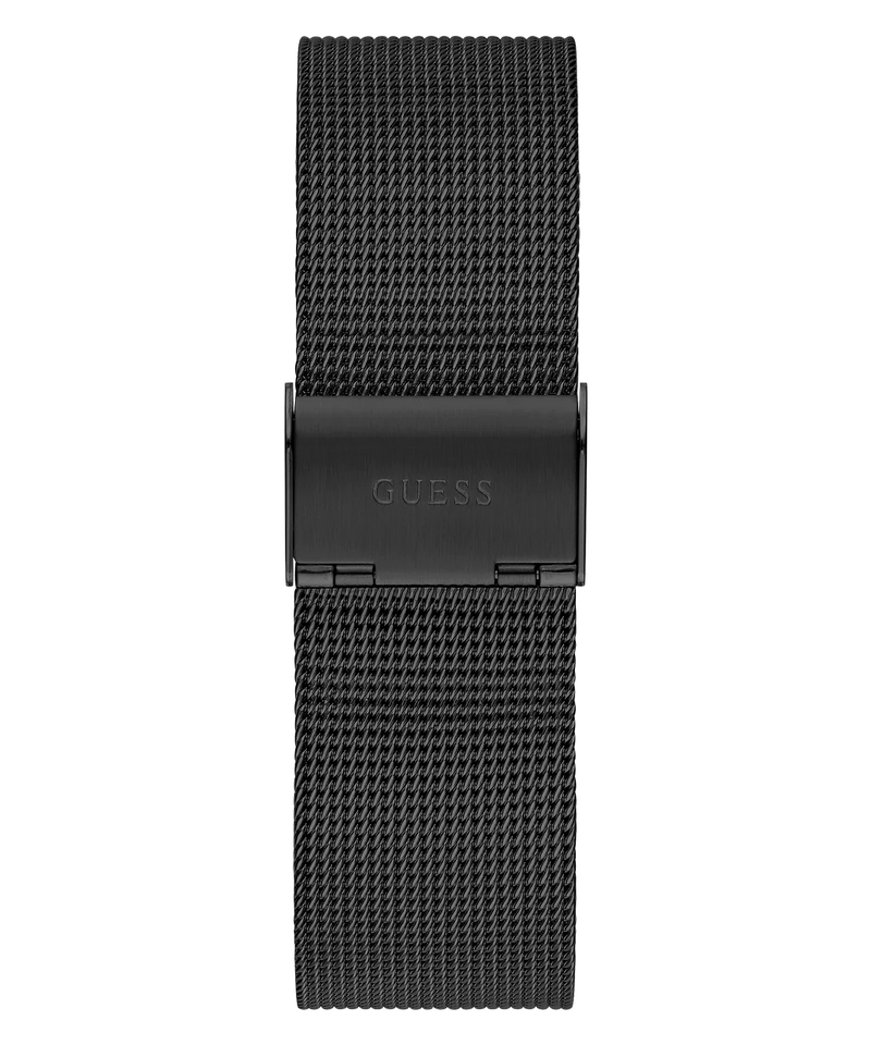 Guess Diamonds Black Dial Black Mesh Strap Watch for Men - W0298G1 Buy Now By Guess