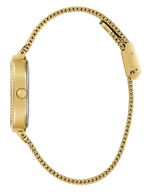Guess Quartz Red Dial Gold Mesh Strap Watch For Women - GW0354L4 Buy Now By Guess