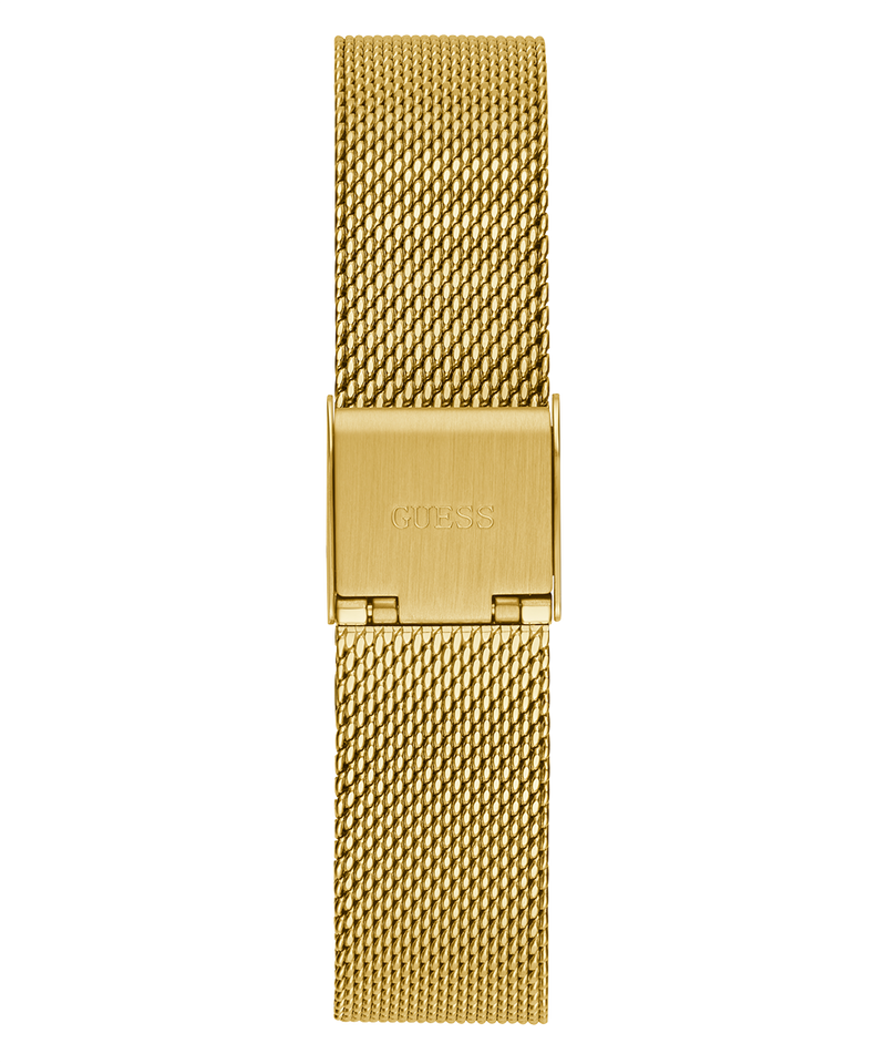 Guess Quartz Red Dial Gold Mesh Strap Watch For Women - GW0354L4 Buy Now By Guess