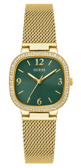 Guess Quartz Green Dial Gold Mesh Strap Watch For Women - GW0354L5 Buy Now By Guess