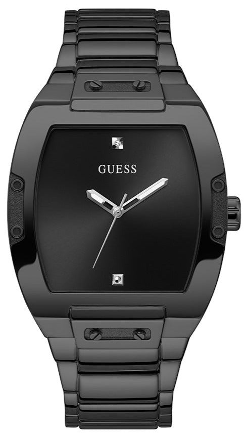 Shop Guess Trend Black Dial Black Steel Strap Watch for Men - GW0387G3 in USA
