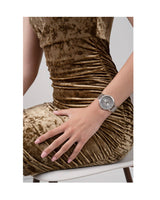 Shop Guess Soiree Diamonds Silver Dial Silver Mesh Bracelet Watch for Women - GW0402L1 in USA