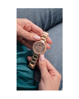 Guess Solstice Diamonds Rose Gold Dial Rose Gold Steel Strap Watch for Women - GW0403L3 Buy Now By Guess