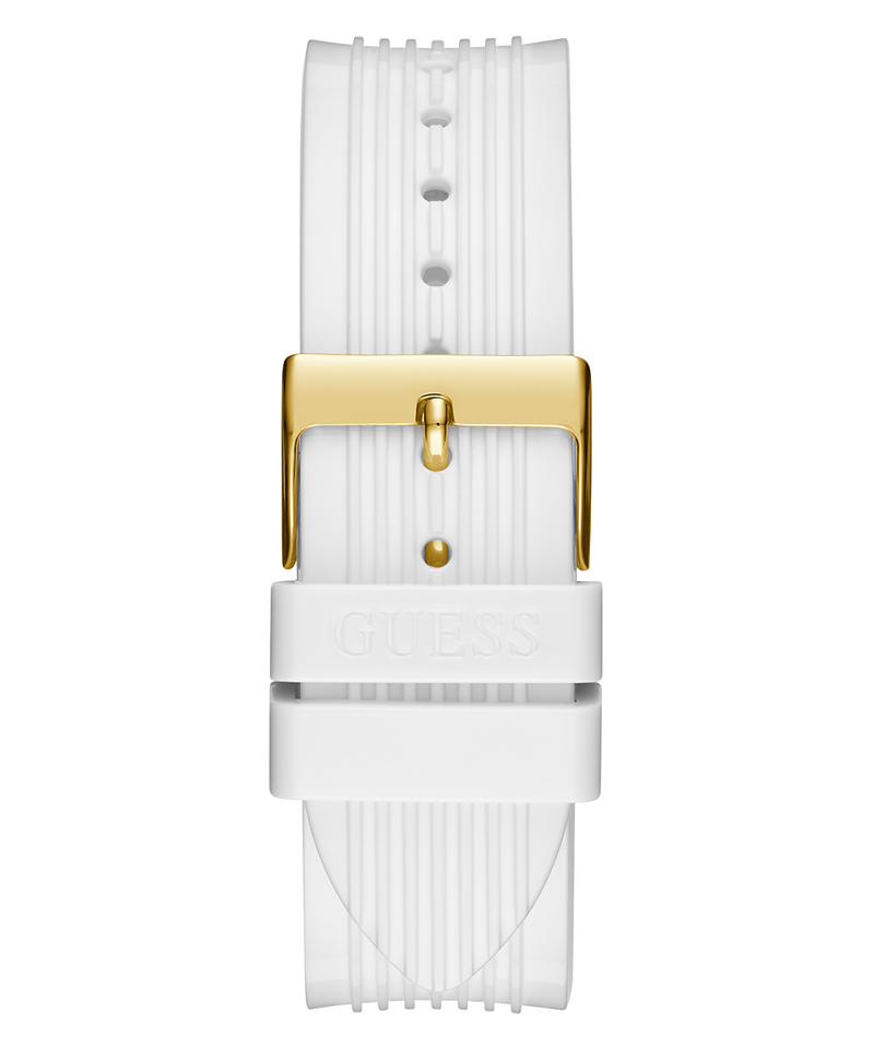 Guess Marina Multifunction White Dial White Rubber Strap Watch for Women - W1025L5 Buy Now By Guess