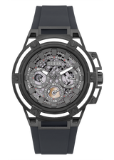 Guess Matrix Multifunction Grey Dial Grey Rubber Strap Watch for Men - GW0423G3 Buy Now By Guess