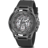 Guess Matrix Multifunction Grey Dial Grey Rubber Strap Watch for Men - GW0423G3 Buy Now By Guess
