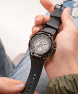 Guess Matrix Multifunction Grey Dial Grey Rubber Strap Watch for Men - GW0423G3 Buy Now By Guess