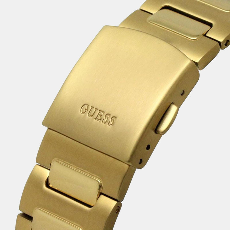 Shop Guess Scope Gold Dial Gold Steel Strap Watch for Men - GW0454G2 in USA